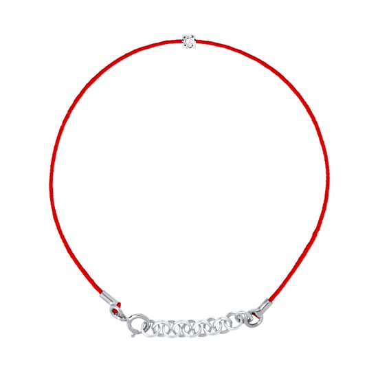 DIADEMA - Bracelet - Red Nylon - Real Diamond