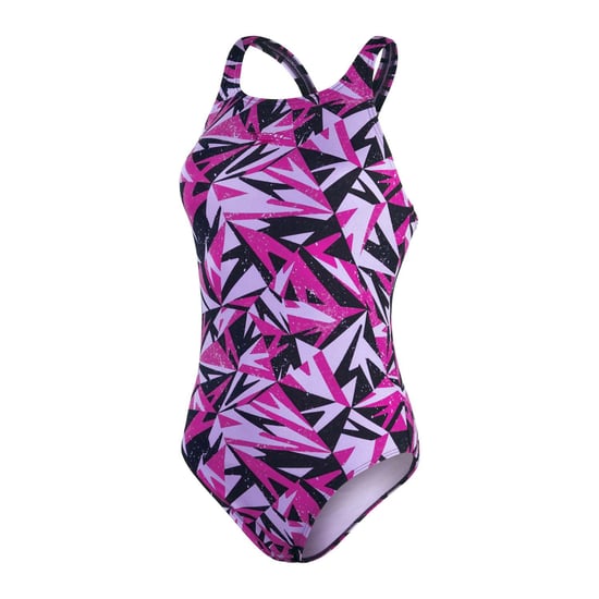 Women's Speedo HyperBoom Allover Medalist Swimsuit in Navy