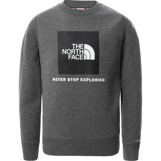 The North Face jeugdbox sweatshirt met ronde hals in grijs - Image 1