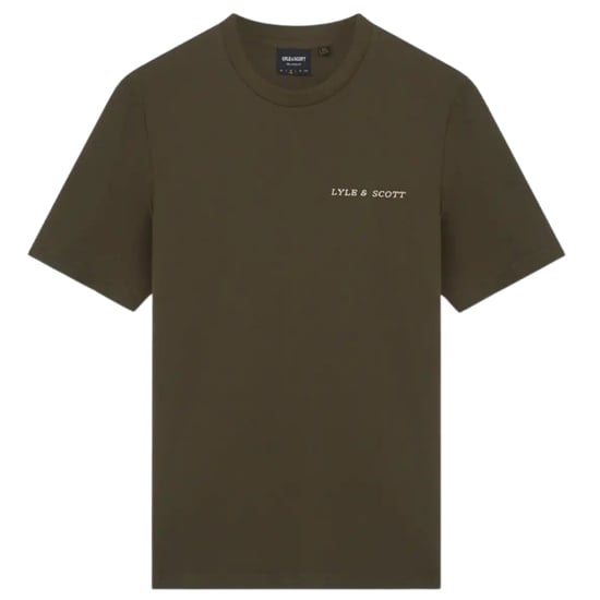 Lyle & Scott geborduurd logo Wilton groen T-shirt - Image 1