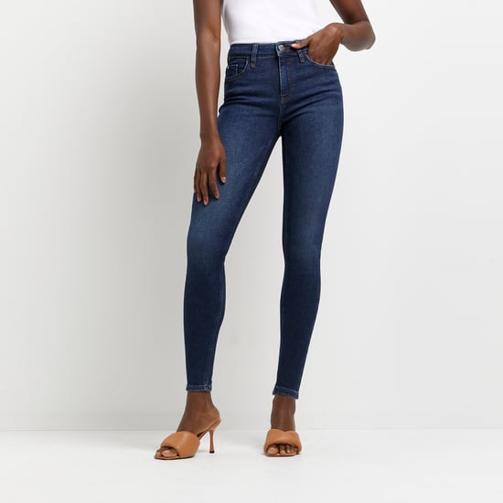 River Island Womens Jeans Amelie Mid Rise Doja - Denim