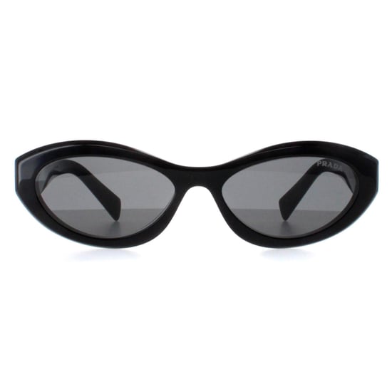 Prada Oval Womens Black Dark Grey PR26ZS