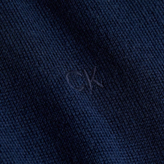 Herr Calvin Klein Merinoulltröja i Marinblå - Image 5
