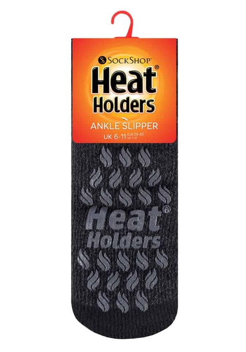 Heat Holders - Thermische pantoffelsokken voor heren - LC Zwart / Grijs - Image 2