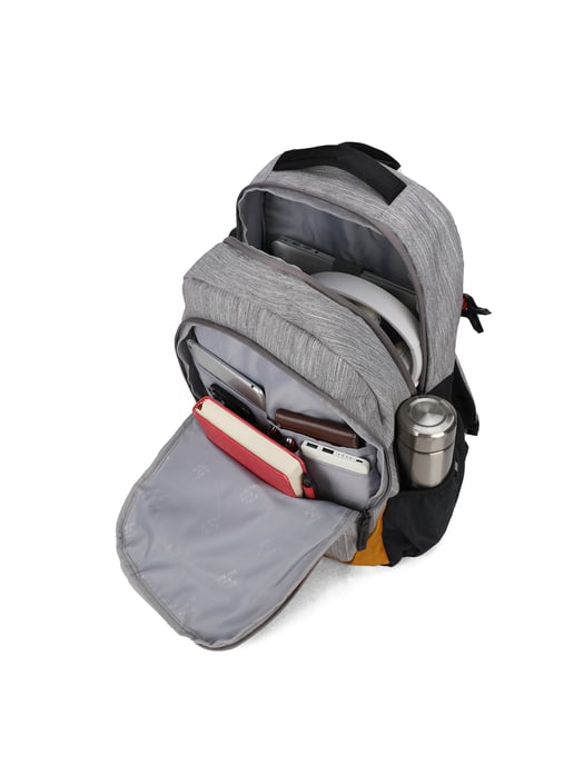 Aoking Backpack Unisex LIGHT GREY - Image 5