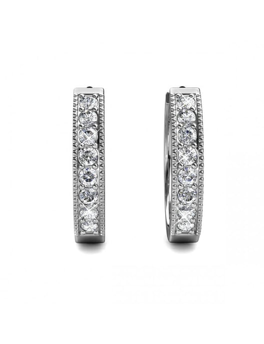 Eclat örhängen - silver och kristall - Image 3