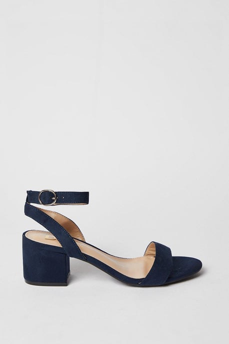 Wide Fit Tommi Barely There Mid Block Heel Sandals - Image 2