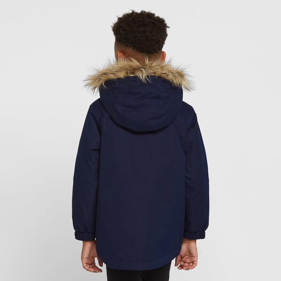 Peter Storm Kids' Waterproof Parka II with Removable Faux Fur Trim Hood, Winter Coat
