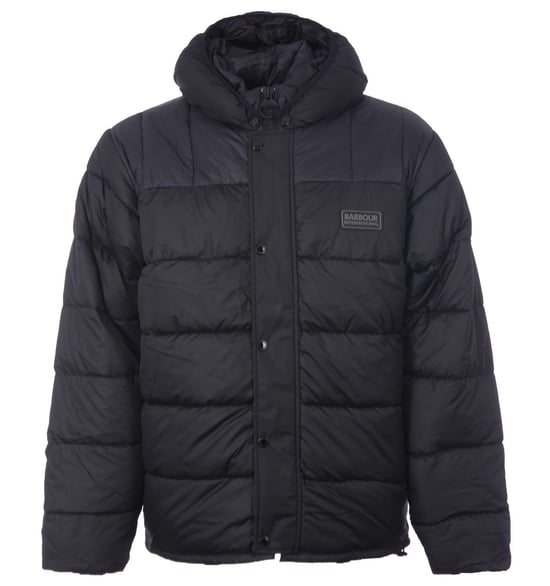 Barbour International Peak Baffle Quilted Jacket - Black - Image 1