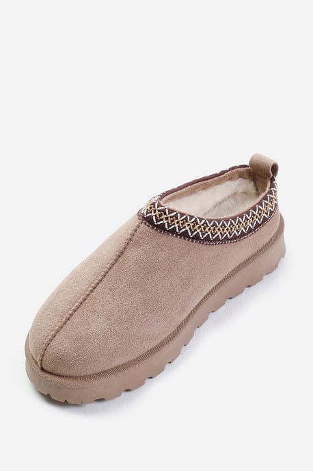 Wheres That From Womens 'Oak' Aztec Detail Faux Fur Lining Mini Boots