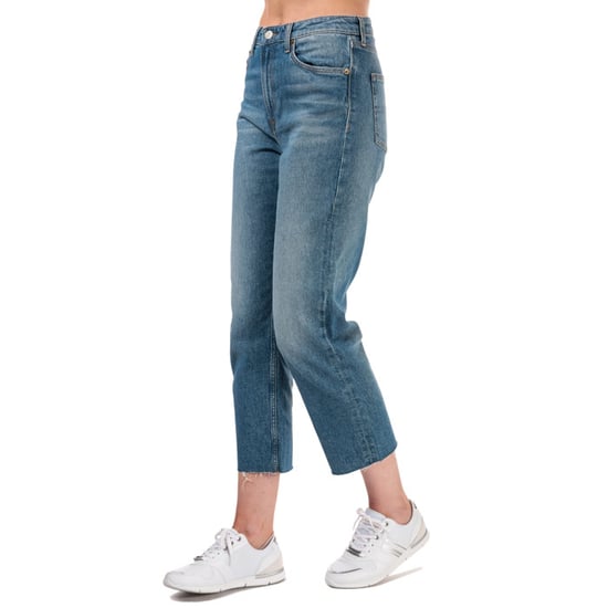 Women's Tommy Hilfiger Harper Straight Fit Stonewashed Jeans in Denim - Image 4