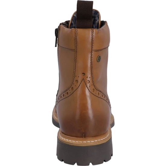 Hunter Cawdor Leer Heren Tan Brogues Schoenen - Image 2