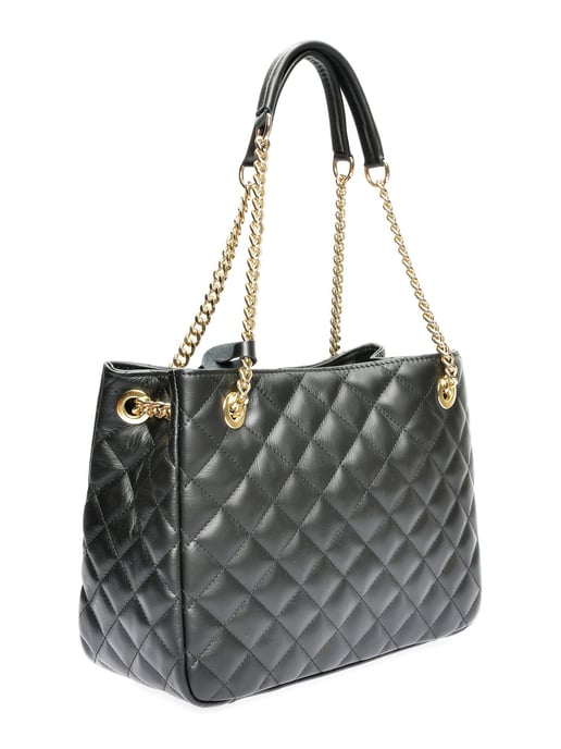Isabella Rhea Black Leather Bag