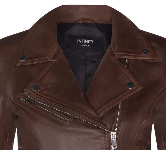 Classic Women's Brando Leather Biker Jacket from Loughton