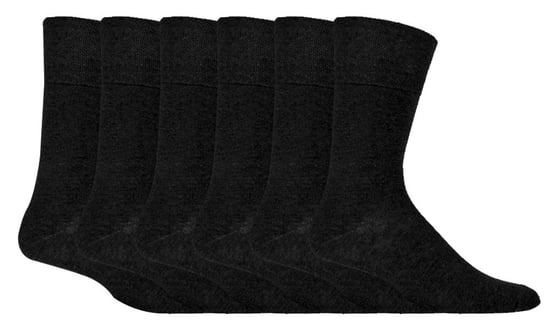 Mens 6 pack non elastic diabetic socks with hand linked toe seams - Image 1
