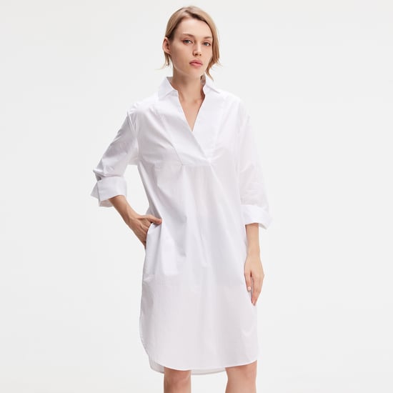 Minimalistisch katoenen shirtjurk - Image 1