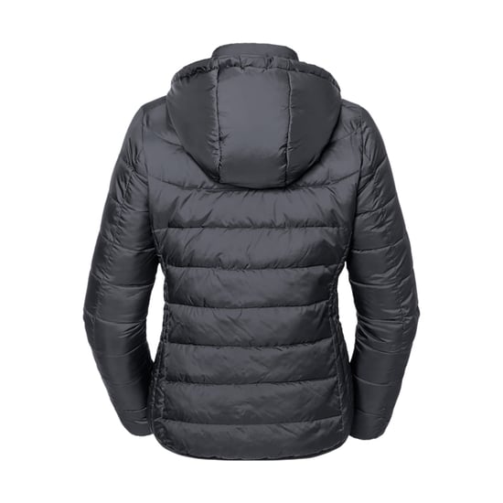 Russell Volwassenen Unisex Hooded Nano Jacket (Zwart) - Image 2