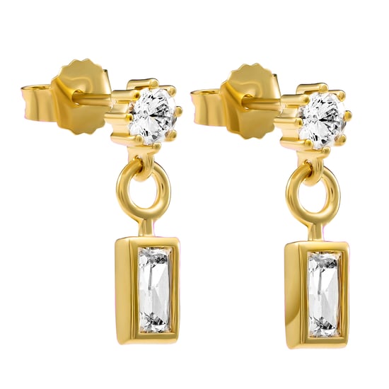 Orphelia 'Madelyn' Women's 925 Sterling Silver Drop Earrings - Gold ZO-7583/G - Image 2