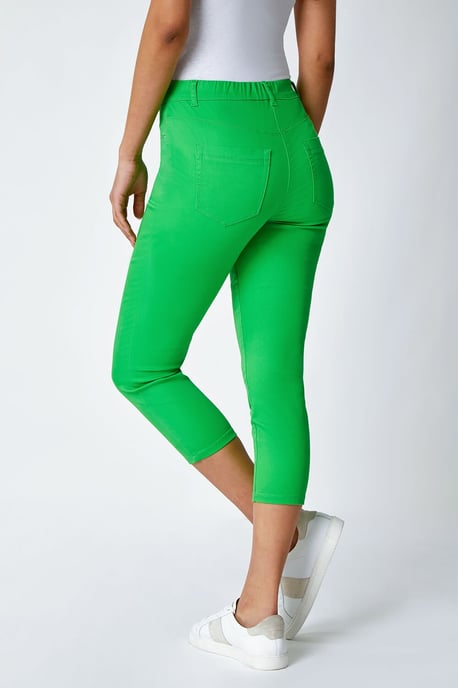 Cropped Stretch Denim Jegging Cotton Capri Jean Leggings