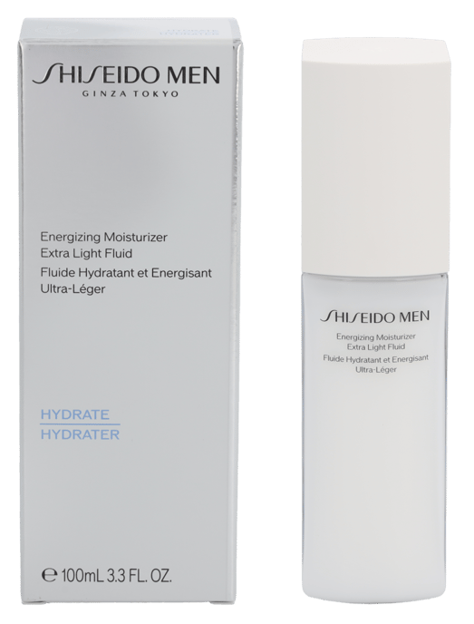 Shiseido Men Energizing Moisturizer Extra Light Fluid 100ml. - Image 3