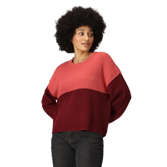 Regatta Womens/Ladies Kamaria Knitted Jumper (Mineral Red/Cabernet)