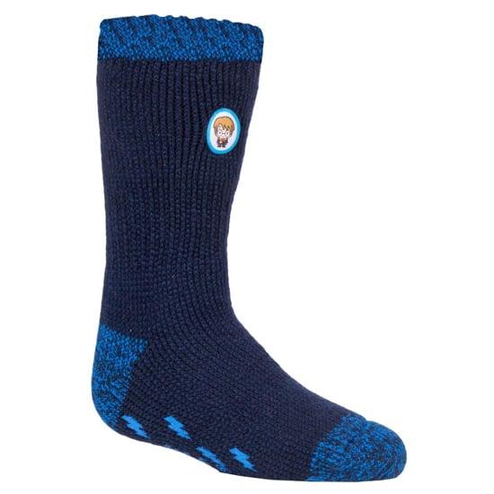 Heat Holders - Childrens Character Non Slip 2.3 TOG Winter Warm Thermal Slipper Socks with Grippers - Harry Potter Boys - Image 1