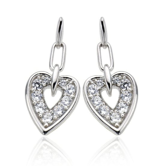 Orphelia Dames 925 Sterling Zilveren Set: Ketting-Hanger + Oorknoppen - Zilver SET-5959 - Image 4