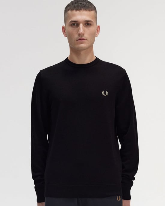 Fred Perry Mens Classic Crew Neck Jumper