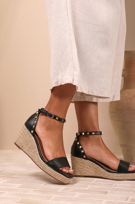 Wheres That From Womens 'Sawyer' Wedge Sandals With Gladiator Ankle Strap