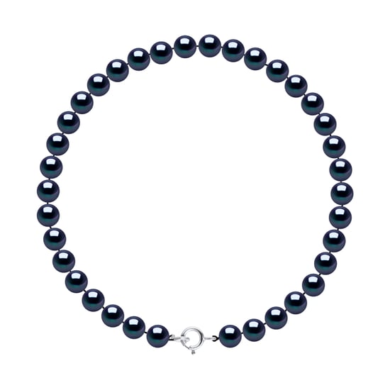 DIADEMA - Bracelet - Real Freshwater Pearls - Black Tahitian Style