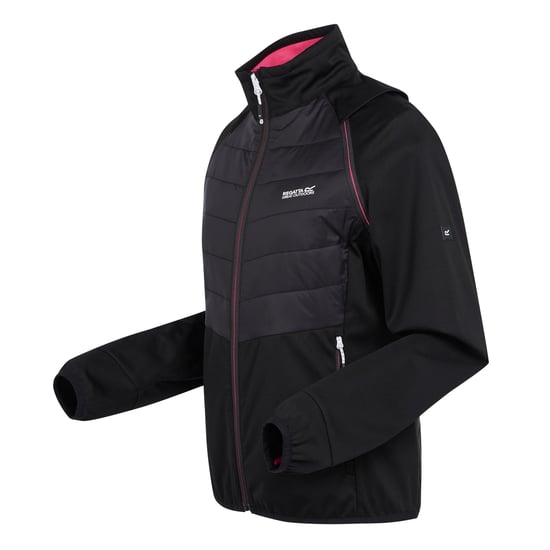 Regatta Womens/Ladies Steren II Hybrid Jacket (Black/Flamingo Pink)
