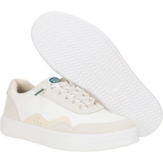 HEYDUDE Hudson Classic Suede Heren Licht Beige/Wit Sportschoenen - Image 3