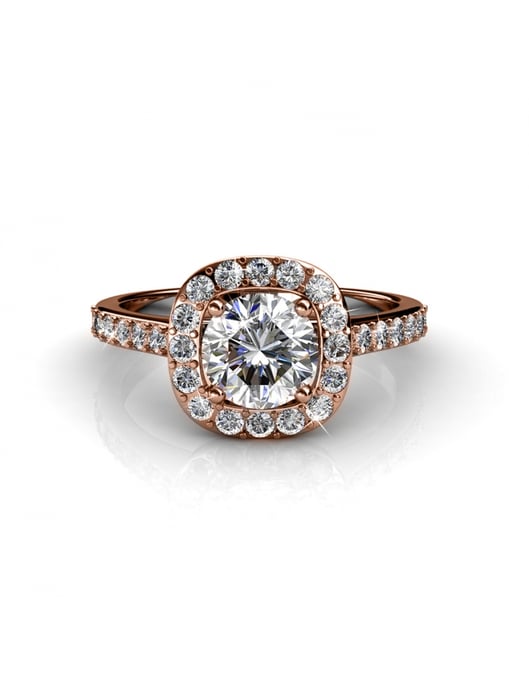 Cushy Ring - Rose Gold and Crystal - Image 4