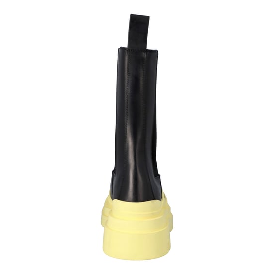 Bottega Veneta Women Tire Chelsea Boots in Black Lemonade Calfskin - Image 3