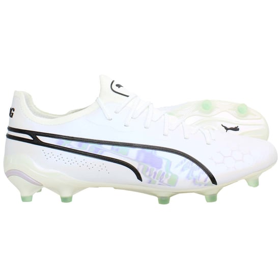 Puma King Ultimate Brilliance FG/AG Womens White Football Boots - Image 1