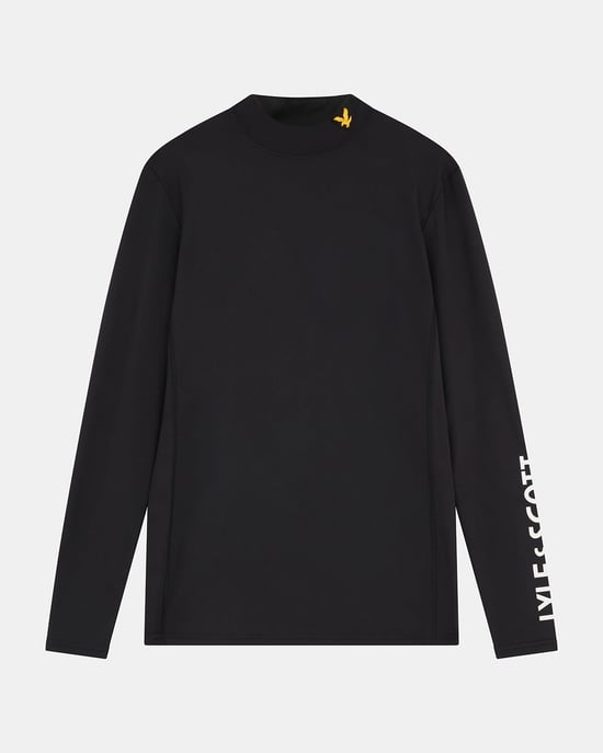 Lyle & Scott – Tekniskt underställ i svart - Image 5