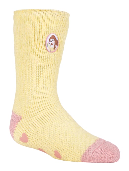 Värmehållare - Barnkaraktär halkfria 2.3 TOG vintervarma termiska toffelsockor med grepp - Skönheten och odjuret - Image 1