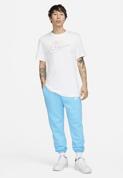 Nike M NSW Club+ BRD PK HBR T-shirt in wit - Image 4