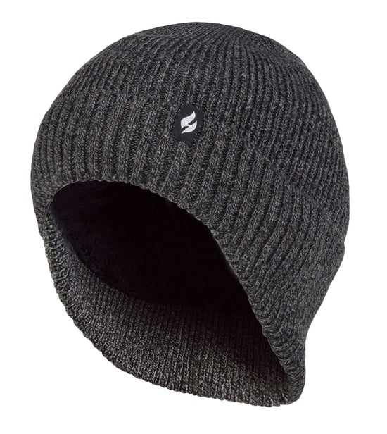 Heat Holders - Thermal Acrylic Winter Expedition Hat with Drop Neck for Men - Grey - Image 1