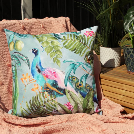 Peacock Outdoor Cushion - Image 4