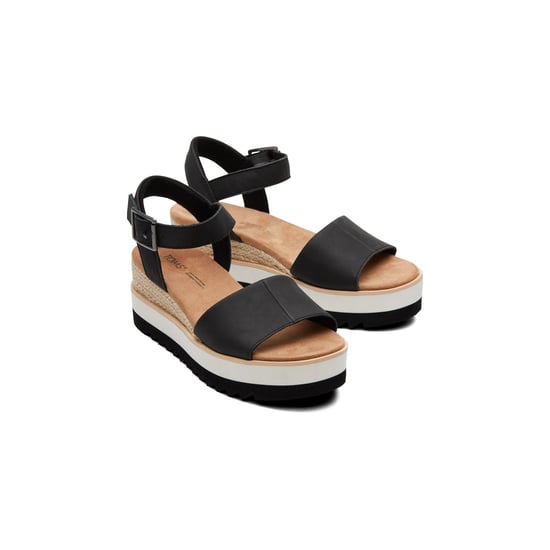 TOMS Diana Leer Damesschoenen Zwart - Image 1