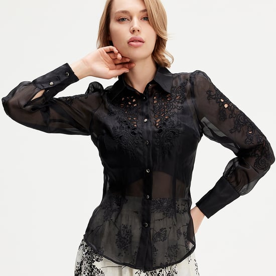 Geborduurde organza blouse - Image 1