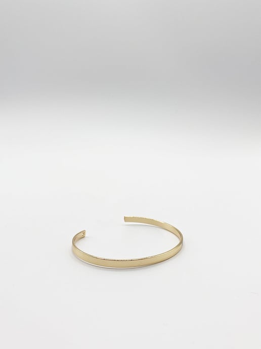 Gold Plain Band Bracelet