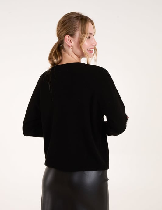 Rhinestone Heart Jumper
