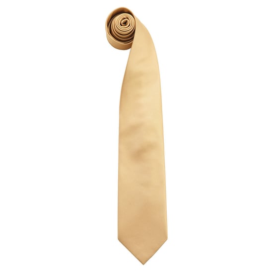 Premier Mens Colours Fashion Tie (Gold) - Image 1