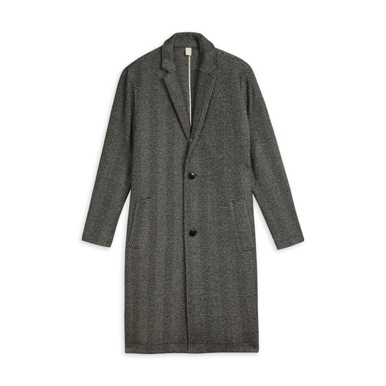 Ted Baker Travers Herringbone Coat, Black