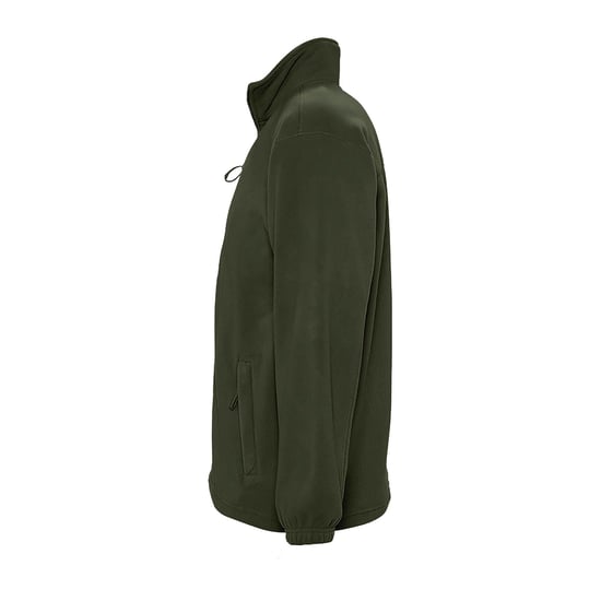 SOLS Mens North Full Zip Outdoor Fleece Jacket (Army) - Image 3