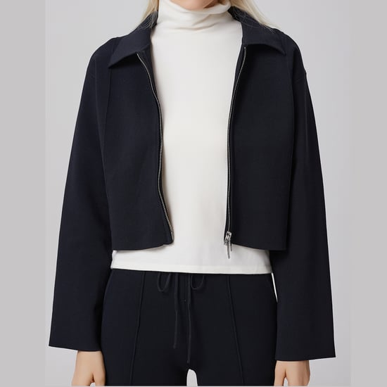 Minimalist front zipper crop jacket - Image 5
