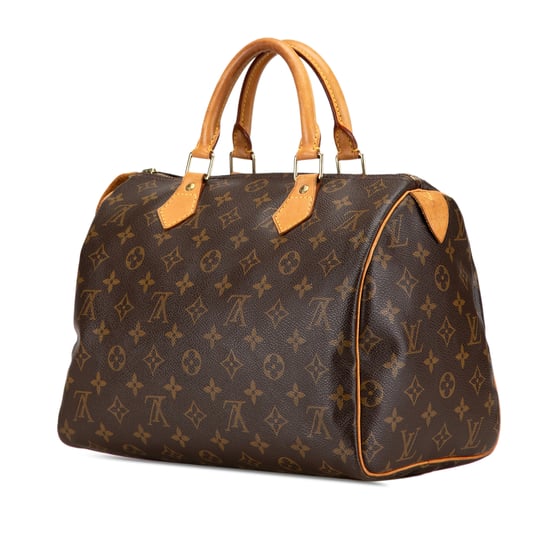 Vintage Louis Vuitton Monogram Speedy 30 Brown - Image 2