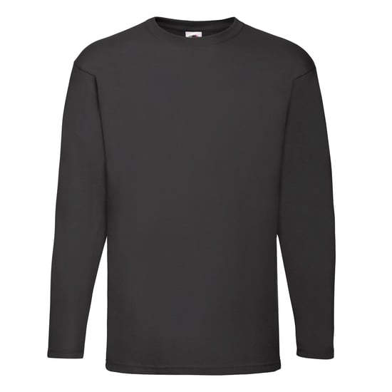 Fruit of the Loom Unisex Adult Valueweight T-shirt met lange mouwen (Zwart) - Image 1